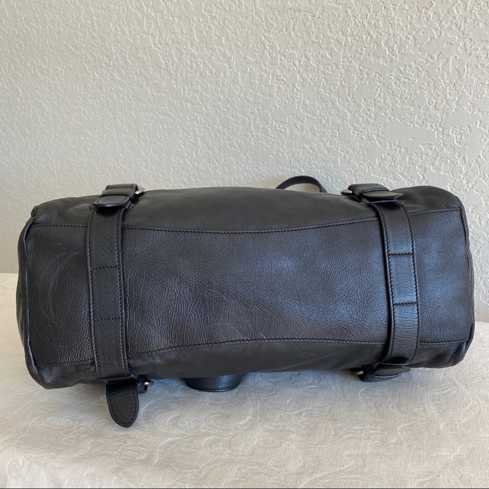 Prada Grayish Black Leather Tote Bag - Picture 4 of 15